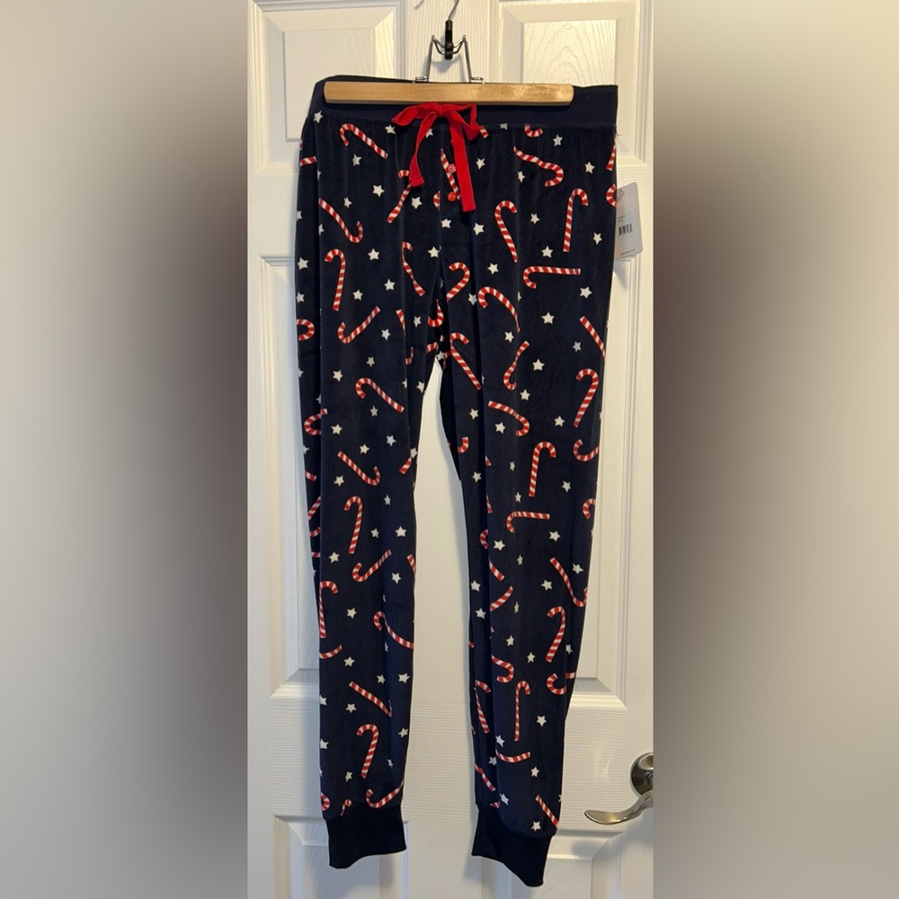 PJ Salvage Navy and Candy Canes Pajama Pants